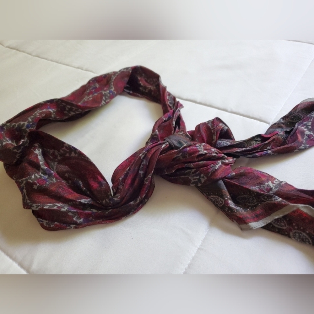 Multicolored Silk Scarf